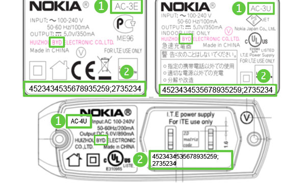 Cargadores Nokia defectuosos